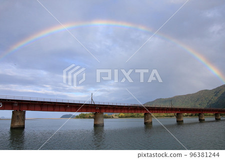Kyoto Tango Railway Yuragawa Bridge Kyoto Tango Railway Yuragawa Bridge 96381244