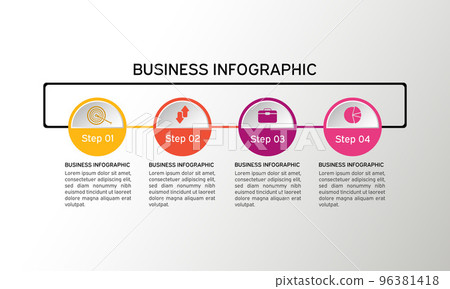 Vector circle infographic. Business diagrams, presentations and charts. Background Vector circle infographic. Business diagrams, presentations and charts. Background 96381418