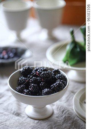 新鮮採摘的覆盆子 新鮮採摘的覆盆子 96381506