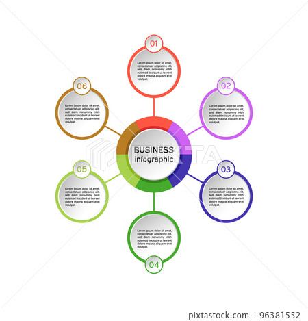 Vector circle infographic. Business diagrams, presentations and charts. Background. Vector circle infographic. Business diagrams, presentations and charts. Background. 96381552