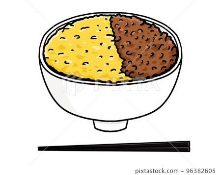 Illustration of Oyakodon (with chopsticks) Illustration of Oyakodon (with chopsticks) 96382605