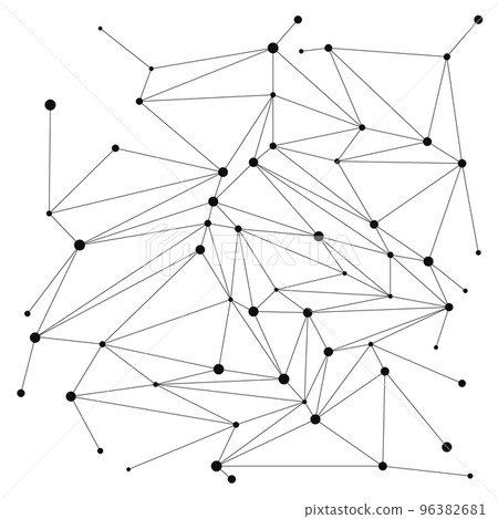 Abstract white bright technology vector background. Low poly, Molecule And Communication Background. Connection structure. Vector science background. Polygonal 96382681