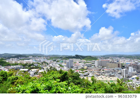 Shikinaen, Naha city viewed from Kankodai, Maji, Naha City, Okinawa Prefecture Shikinaen, Naha city viewed from Kankodai, Maji, Naha City, Okinawa Prefecture 96383079