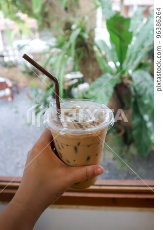coffee, iced coffee or iced cappuccino coffee 96386264