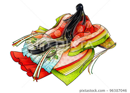 可以做年卡的十二層和服的女人 96387046