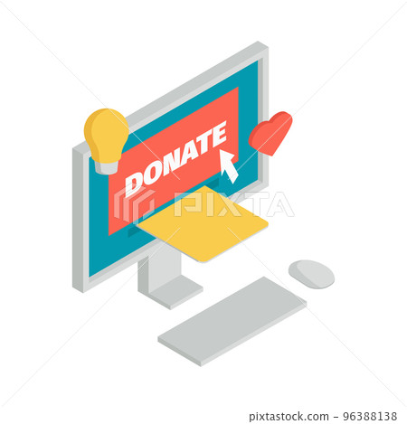 Isometric Charity Icon Isometric Charity Icon 96388138