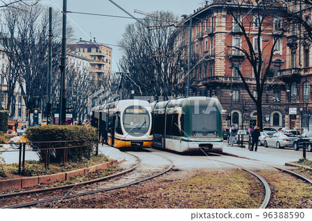 Milan Lanza station area in winter *partially soft focus 96388590