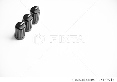 volume potentiometer mixer knob and copy space for text 96388918