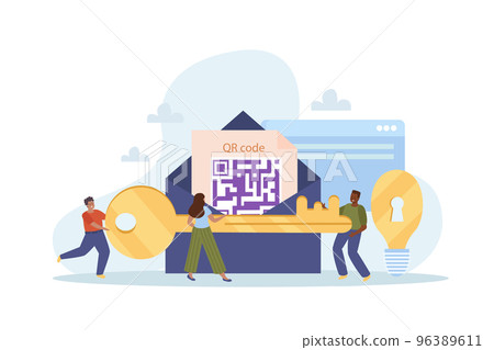 People With Key Composition 96389611