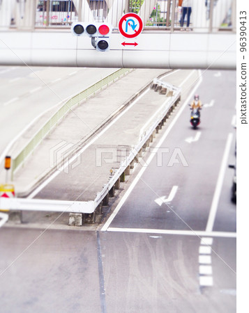 Red light intersection 96390413