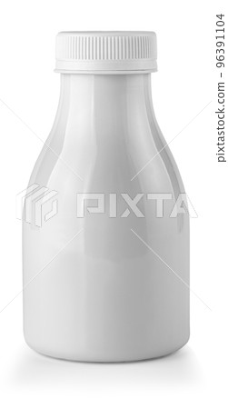 Fruit yogurt bottle isolated on white backgroung 96391104