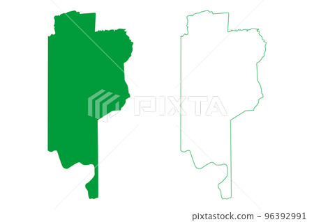 Crato municipality (Ceara state, Municipalities of Brazil, Federative Republic of Brazil) map vector illustration, scribble sketch Crato map 96392991