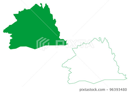 Itatira municipality (Ceara state, Municipalities of Brazil, Federative Republic of Brazil) map vector illustration, scribble sketch Itatira map 96393480