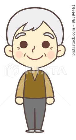 Grandfather standing with a smile 96394461