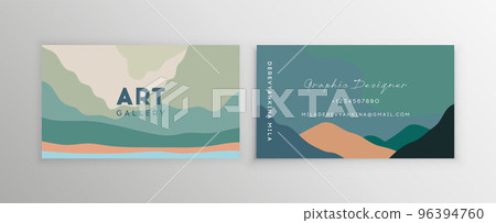 Clean and simple modern business card. Set of abstract backgrounds. Clean and simple modern business card. Set of abstract backgrounds. 96394760
