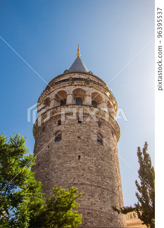 Galata Tower from ancient times in Istanbul Galata Tower from ancient times in Istanbul 96395537