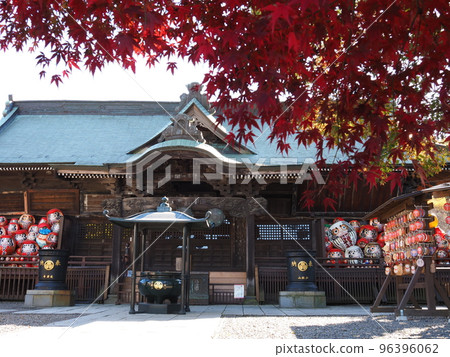 秋天的群馬縣高崎市少林山達磨寺本堂（禮復堂） 96396062