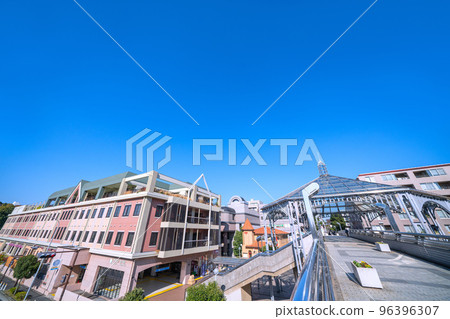 Yokohama cityscape in Japan Overlooking Nakagawa Station in front of Yokohama Municipal Subway Yokohama cityscape in Japan Overlooking Nakagawa Station in front of Yokohama Municipal Subway 96396307
