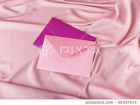 Envelopes with love letters, gift certificates or wedding congratulation. Valentines day concept. High quality photo Envelopes with love letters, gift certificates or wedding congratulation. Valentines day concept. High quality photo 96397014
