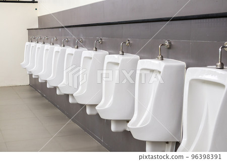 White urinals in men toilet 96398391