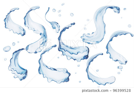 Splashing of water abstract background, 3d rendering 96399528