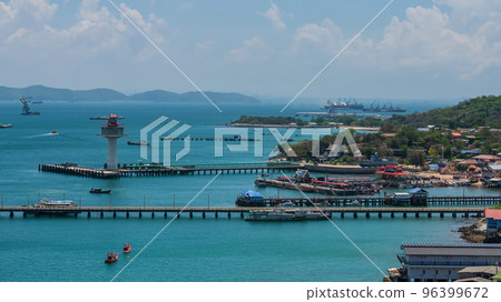 Aerial top view of Koh Sichang, Siracha, Chonburi Aerial top view of Koh Sichang, Siracha, Chonburi 96399672
