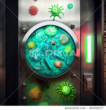 Bacteria and viruses on the elevator call button Bacteria and viruses on the elevator call button 96400037