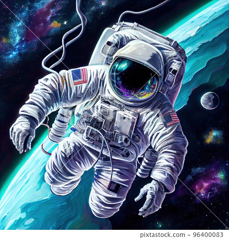Astronaut's spacewalk 96400083