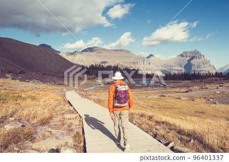Hike in Glacier Park Hike in Glacier Park 96401337