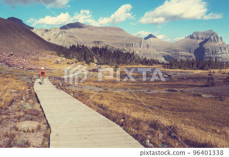 Hike in Glacier Park Hike in Glacier Park 96401338