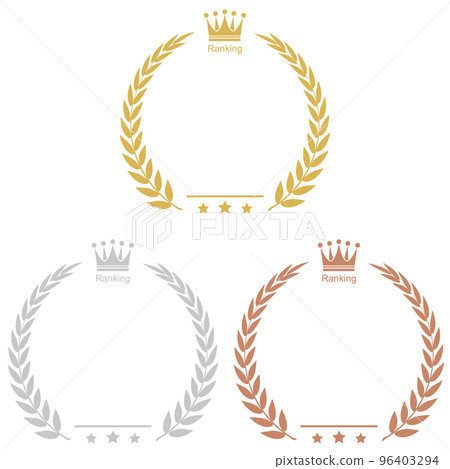 月桂樹排名圖標素材 96403294
