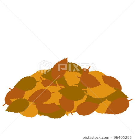 Pile of fallen leaves Solid illustration Pile of fallen leaves Solid illustration 96405295