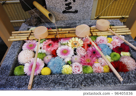 艷麗的花水，裝滿了五顏六色的鮮花，撫慰遊人的心 96405836