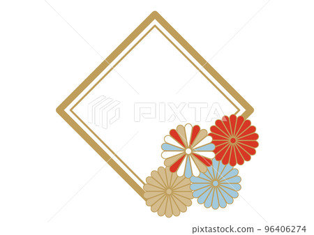 現代簡約日式花紋框15 96406274