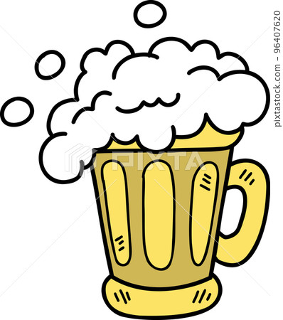 Hand Drawn beer glass illustration Hand Drawn beer glass illustration 96407620