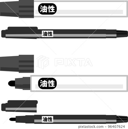 Illustration set of permanent pen Illustration set of permanent pen 96407624