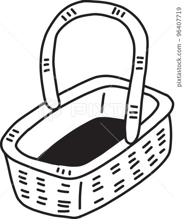 Hand Drawn basket illustration 96407719