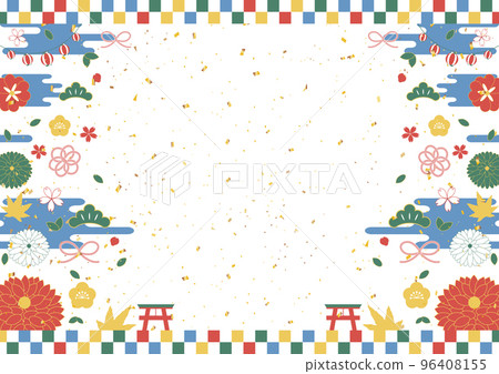 Colorful color scheme New Year's background 96408155
