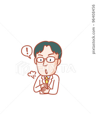 A man in a white coat who noticed how to figure it out A man in a white coat who noticed how to figure it out 96408456