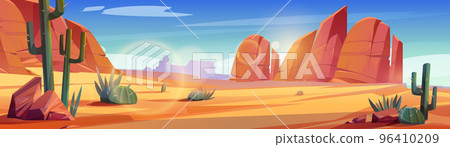 Desert of Africa or Wild West Arizona landscape Desert of Africa or Wild West Arizona landscape 96410209