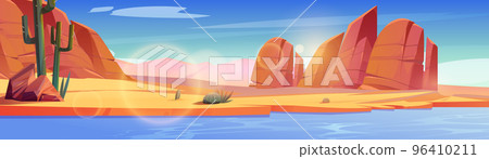 Desert of Africa or Wild West Arizona landscape Desert of Africa or Wild West Arizona landscape 96410211