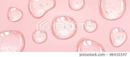 Abstract background with clear serum or gel drops Abstract background with clear serum or gel drops 96410347