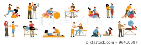 Physical therapy, treatment, massage, rehab Physical therapy, treatment, massage, rehab 96410397