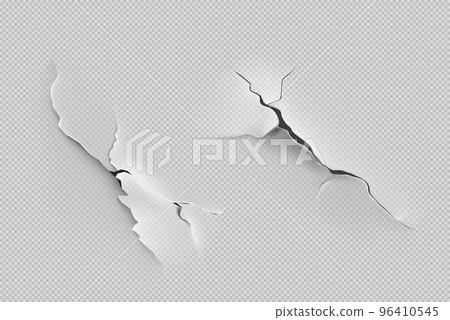 Grunge texture of peeling paint, cracks in paper 96410545