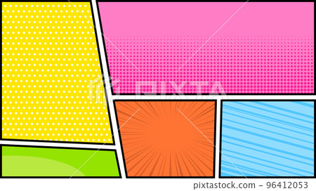 American comic style frame division background illustration full HD American comic style frame division background illustration full HD 96412053