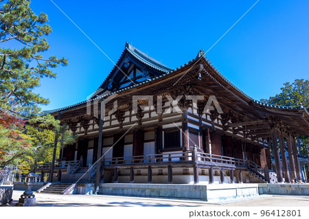 Koyasan Kongobu-ji Temple Kondo seen from the Konpon Daito side 96412801
