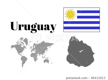 Uruguay flag/map/territory Uruguay flag/map/territory 96413813