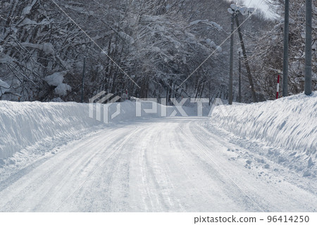 北海道冬季山口美瑛鎮 96414250