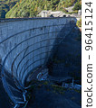 Autumn, Nagawado Dam and bank body (downstream side, shaded) 96415124