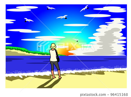 日落在夏天結束時 96415168